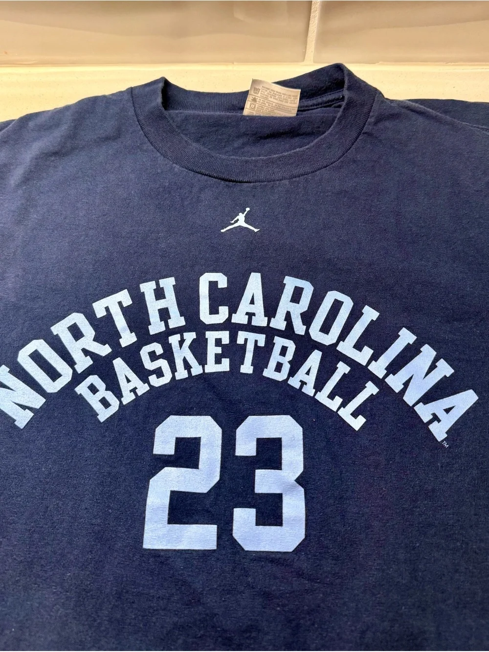 Jordan North Carolina Basketball 23 Navy T-Shirt